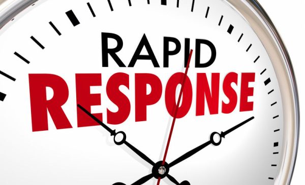 Rapid Response Clock Quick Fast Reaction 3d Illustration